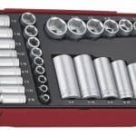 Teng Tools, Socket set 1/4+3/8 short long USA Size