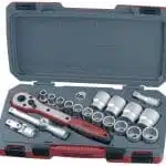 Teng Tools Socket Set 12 22 drive AF USA size