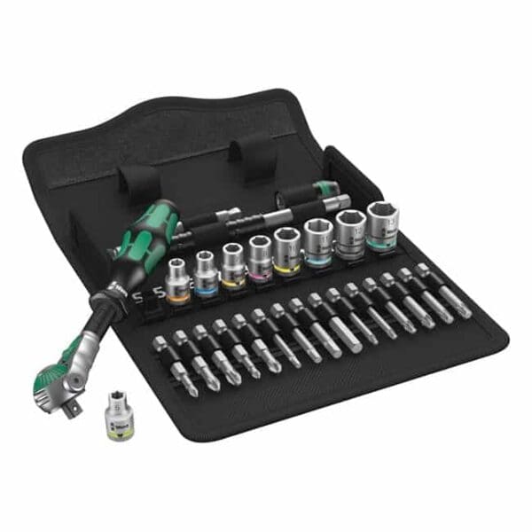 Wera Zyklop ratchet kit 28 pcs 1422 drive Metric sizes