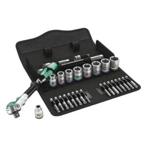 Wera Zyklop ratchet kit 29 pcs 3 822 drive US sizes