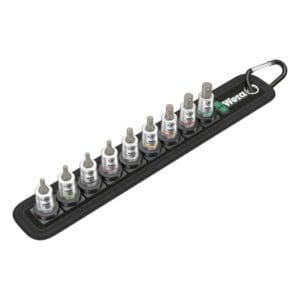 Wera socket belt with 1 422 drive hex socket bits US sizes