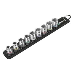 Wera socket belt with 3 822 drive hex sockets Metric