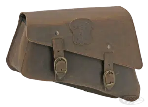 Brown Ranger style leather with brass buckles removebg preview