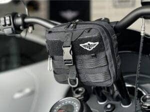 club style handlebar bag black