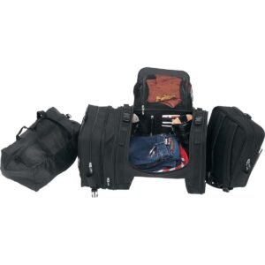 deluxe tail bag textile black 1