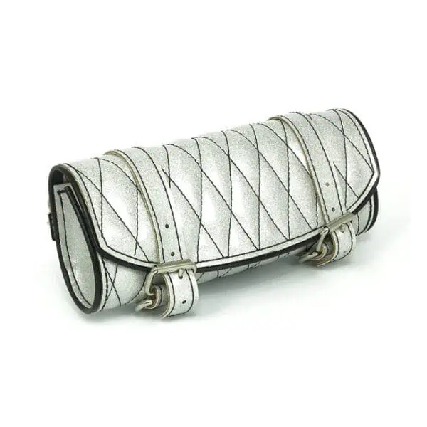 La rosa white metal flake tool bag