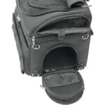 pet carrier synthetic leather black 3
