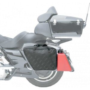 saddlebag liner for use with fuel canister