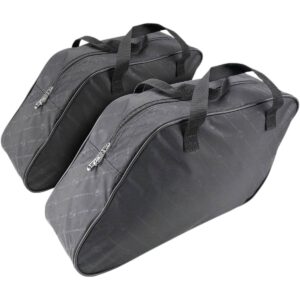 saddlebag liner universal textile smooth black