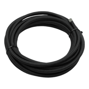 Braided hose 3 8   10mm  Black nylon removebg preview