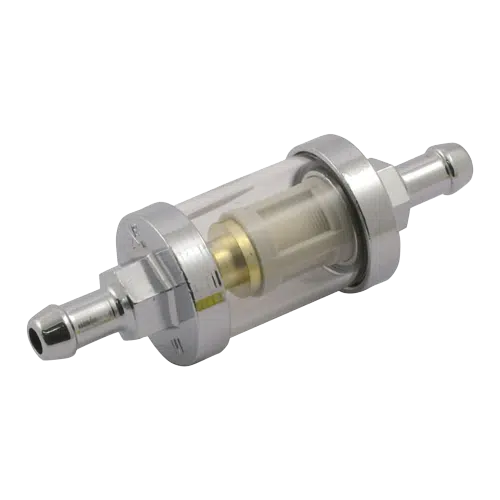 CLEAR VIEW FUEL FILTER  5 16 ID chrome removebg preview