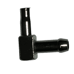 Carburetor Fuel inlet 90 degree metal Chrome