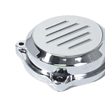 Carburetor Top cover Chrome with Grooves removebg preview