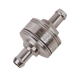 Compact Fuel Filter with 5 16  barb fittings on both ends CLEAR 50 312B A CLR  removebg preview