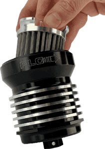Flo® Reusable Spin on Oil Filter black