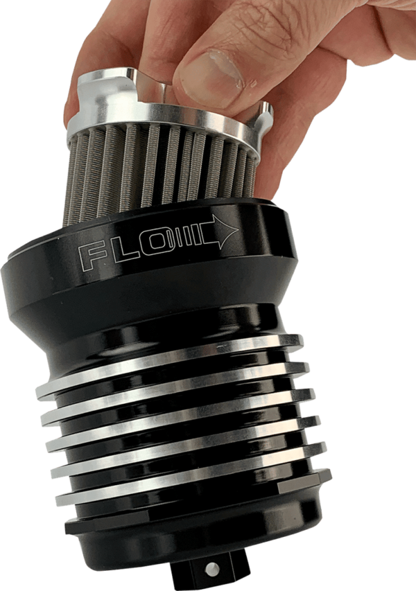 Flo® Reusable Spin on Oil Filter black