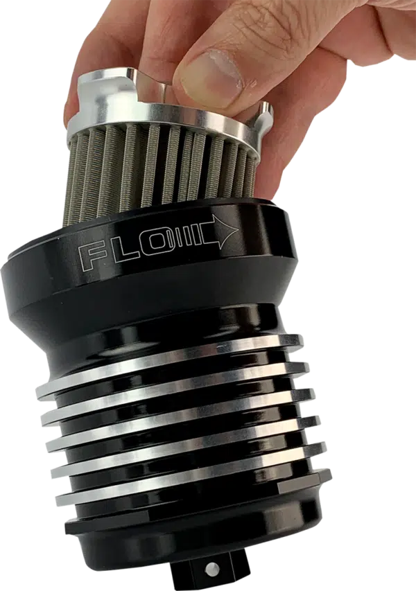 Flo® Reusable Spin on Oil Filter black