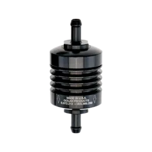 Golan mini fuel filter 5 16   8 mm  Black anodized removebg preview
