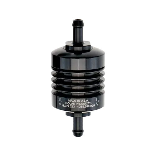 Golan mini fuel filter 5 16   8 mm  black anodized removebg preview