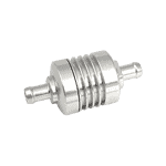 Golan mini fuel filter 5 16   8 mm  Clear anodized removebg preview