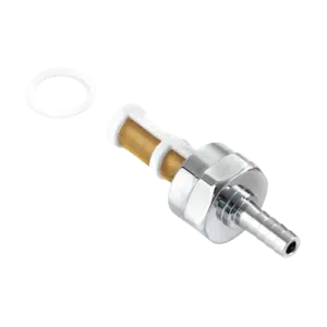 K Tech brass M22x1 custom fuel line fitting chrome  removebg preview