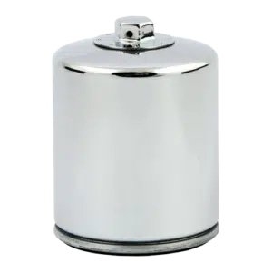 K N  spin on oil filter With top nut Chrome removebg preview