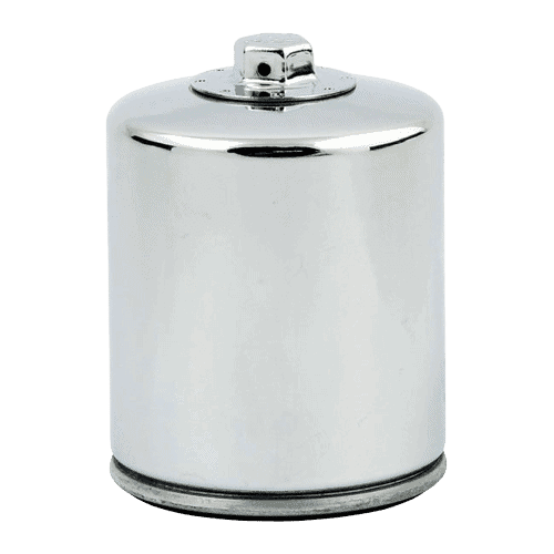 K N spin on oil filter With top nut Chrome removebg preview