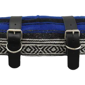 Mexican Serape Roll Up Blanket Blue  removebg preview