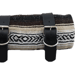 Mexican Serape Roll Up Blanket Brown  removebg preview