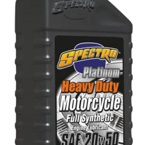 SPECTRO PLATINUM FULL SYNTHETIC SAE 20W50 MOTOR OIL FOR USE IN HARLEY DAVIDSON AND OTHER AMERICAN V TWINS removebg preview