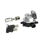 11 up ignition switch side hinge type with fork lock chrome