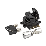 96 up ignition switch side hinge type black