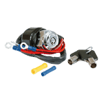 Dyna style ignition switch round key 3 wire Chrome