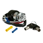 Dyna style ignition switch  round key  2 wire Chrome removebg preview