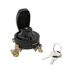 FL Style ignition switch 5 pole flat key black