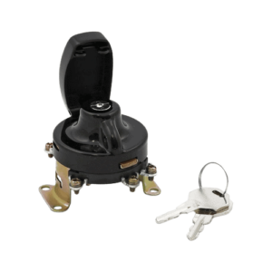 FL Style ignition switch 5 pole flat key black