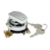 Fl style ignition switch 6 pole flat key chrome