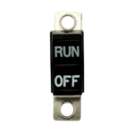 Handlebar rocker switch Run Off. Black