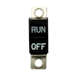 Handlebar rocker switch Run Off. Black