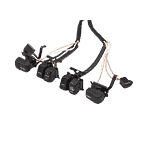 Handlebar wire and switch kit black. switches