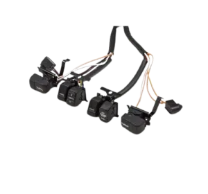 Handlebar wire and switch kit black. switches