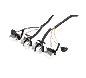 Handlebar wire and switch kit chrome switches