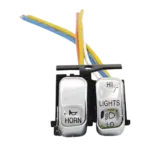 Hi Low Horn handlebar switch set Chrome