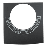 Ignition switch decal