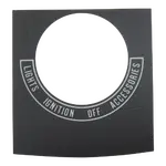 Ignition switch decal
