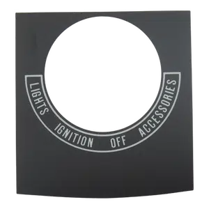 Ignition switch decal