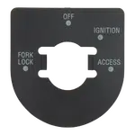 Ignition switch decal for dash Touring
