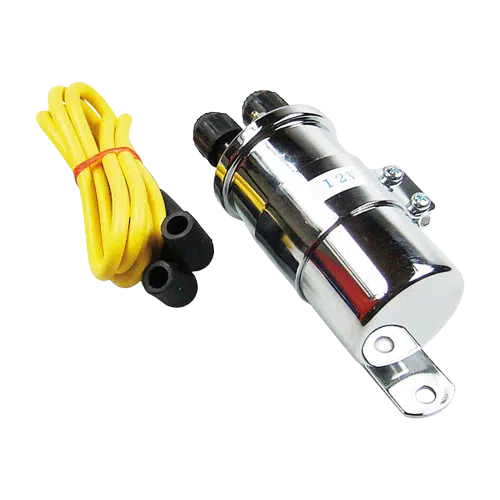 Ignition coil Round custom ignition coil kit 12Volt   chrome removebg preview