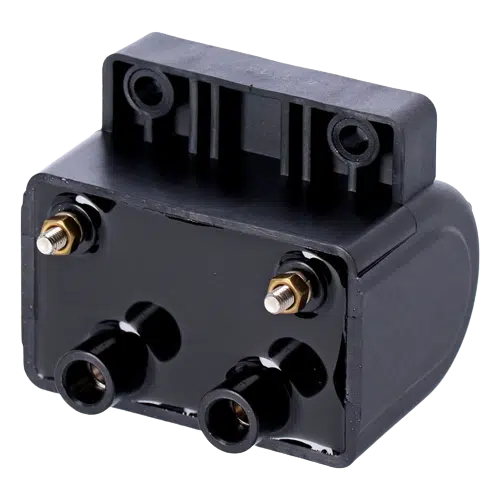 Late  OEM style ignition coil 12V  5 ohm Black removebg preview