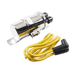 Round custom ignition coil kit  6V Chrome removebg preview